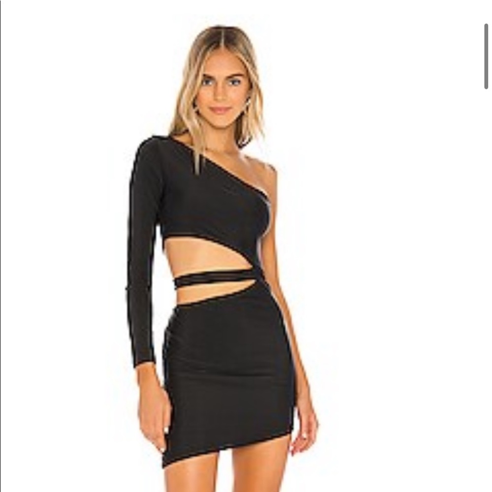 REVOLVE Superdown Trixie Cut Out Dress Black size M